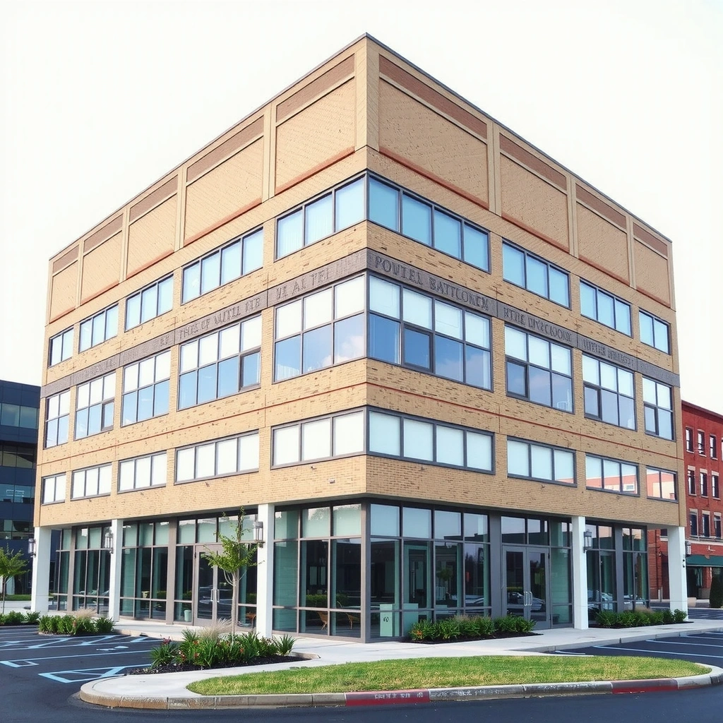 Commercial office building construction project