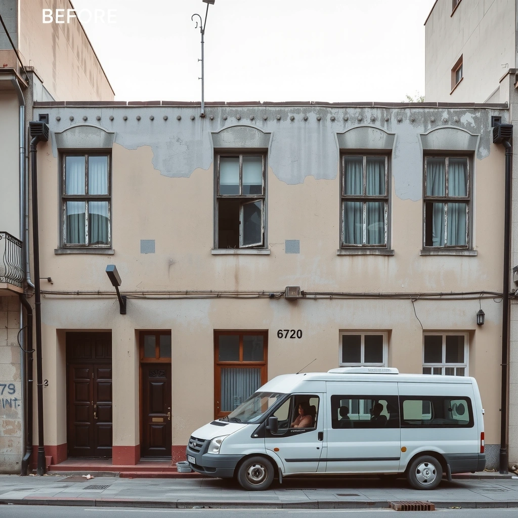 Canary Wharf Office Complex before renovation